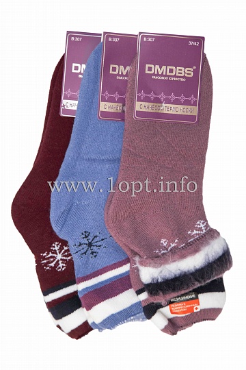 DMDBS носки женские без резинки начёс